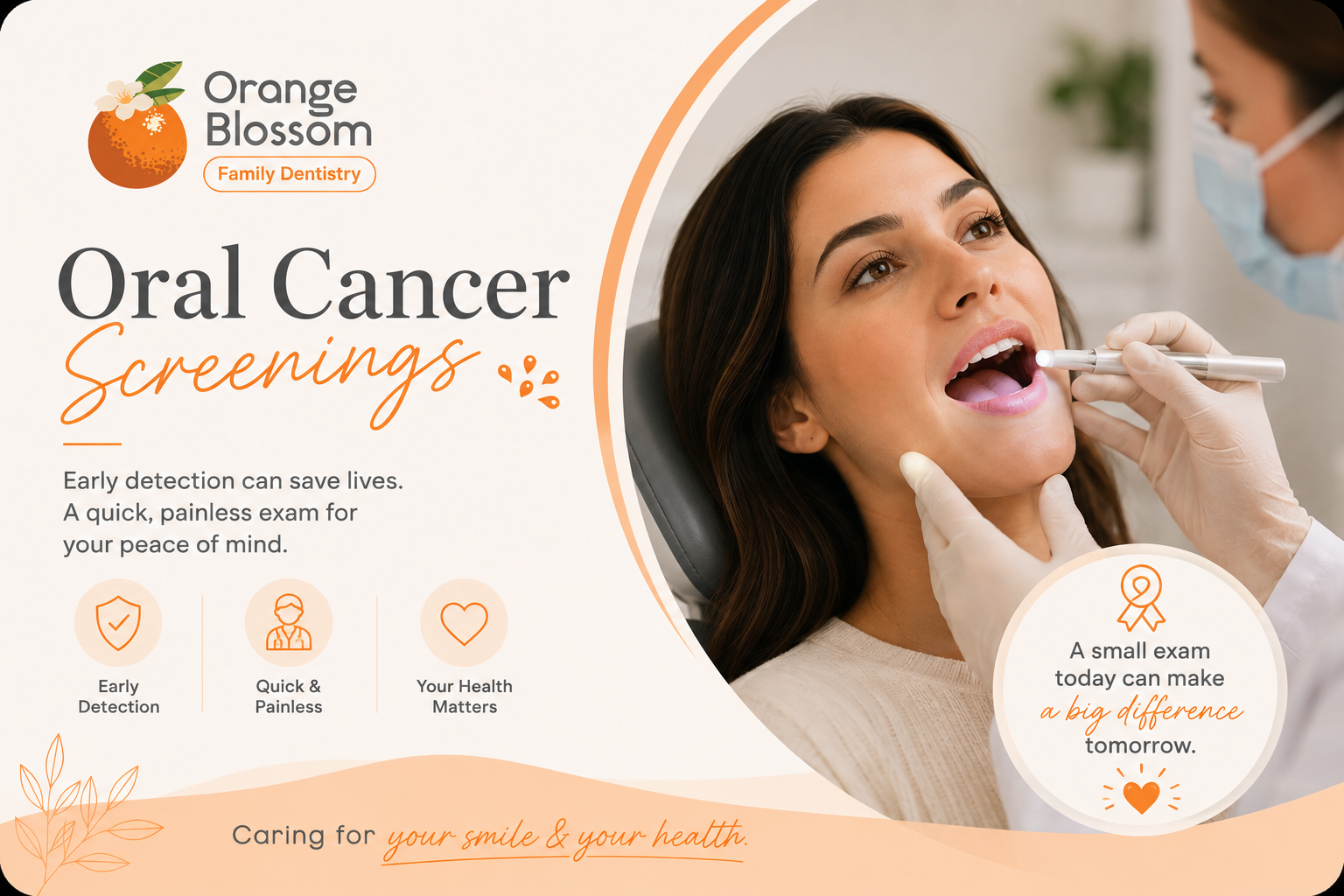 oral cancer screenings at orange blossom