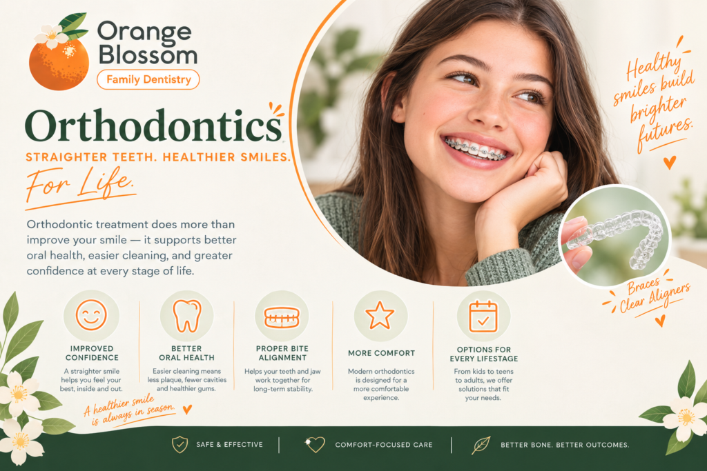 orthodontics at orange blossom dentistry
